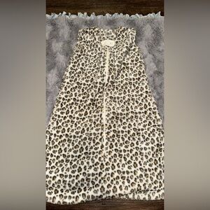 Leopard Print Fleece Sleep Sack